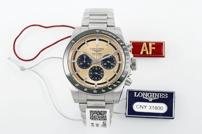 AF厂浪琴表康卡斯计时机械手表 香槟盘