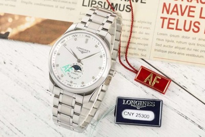 AF厂浪琴名匠月相 42mm自动机械 钻白面钢带