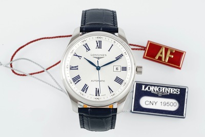 AF厂浪琴名匠腕表 42mm 白盘 皮