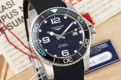 AF厂浪琴LONGINES康卡斯腕表 自动机械 胶带黑盘 41mm