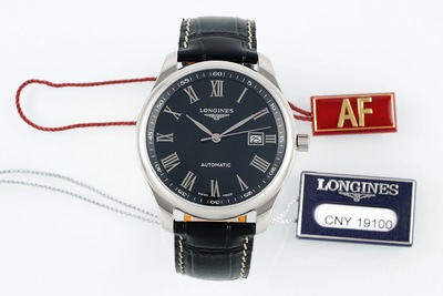 AF厂浪琴名匠腕表 42mm 黑盘 皮