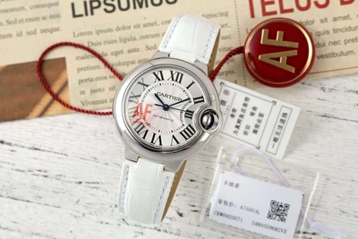 AF厂33mm蓝气球腕表 NH05自动机械 快拆 白美洲鳄鱼皮