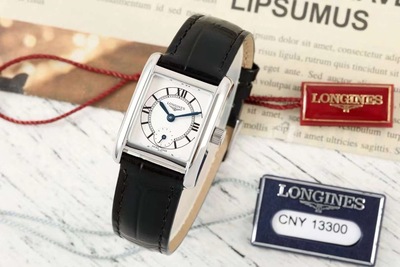 AF厂浪琴黛绰维纳 瑞士ETA石英 圆罗马黑皮带