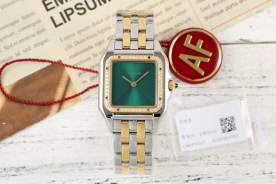 AF厂卡地亚猎豹 PANTHERE DE CARTIER系列 瑞士ETA石英 钻 间金绿