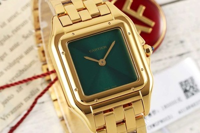 AF厂卡地亚猎豹 PANTHERE DE CARTIER系列 瑞士ETA石英 金绿