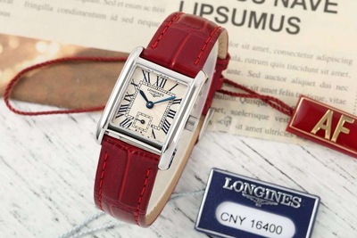 AF厂浪琴黛绰维纳 瑞士ETA石英 罗马红皮带
