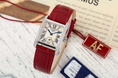 AF厂浪琴黛绰维纳 瑞士ETA石英 钻圈罗马红皮带